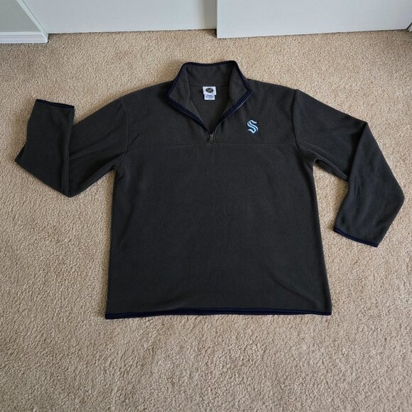 Seattle Kraken 1/4 zip pullover fleece jacket - Picture 9 of 9